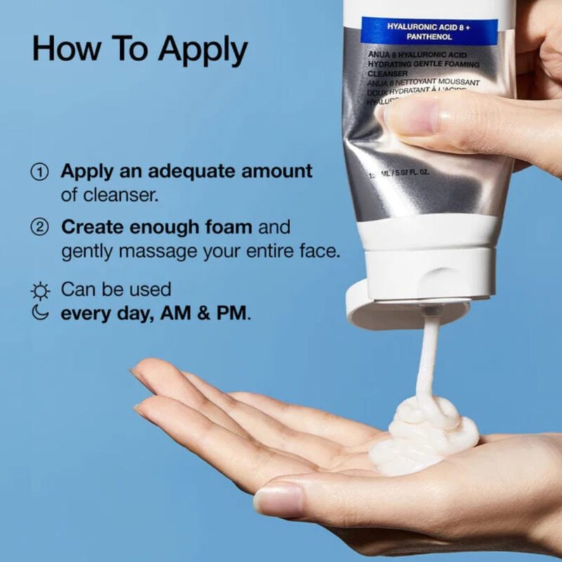 ANUA - HYALURONIC ACID PANTHENOL FOAMING CLEANSER - additional product view 3 - wholesale