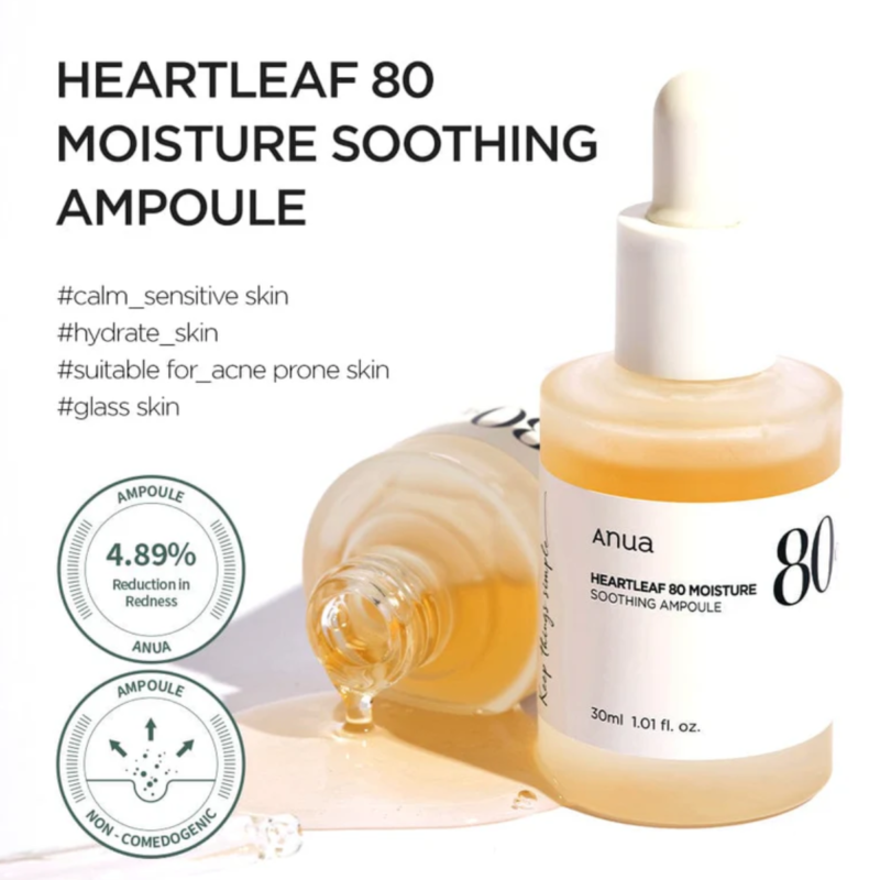 Anua - Heartleaf 80 Moisture Soothing Ampoule - additional product view 2 - wholesale