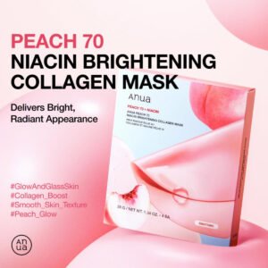 Anua - Peach 70 Niacin Brightening Collagen mask Sheet 4pcs - additional product view 2 - wholesale