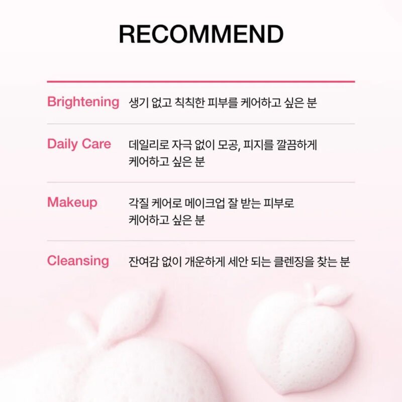 Anua - Peach niacinamide cleansing foam - additional product view 4 - wholesale