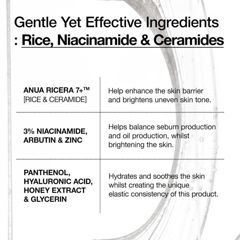 Anua - Rice 7+ Ceramide Hydrating Barrier Serum - additional product view 4 - wholesale
