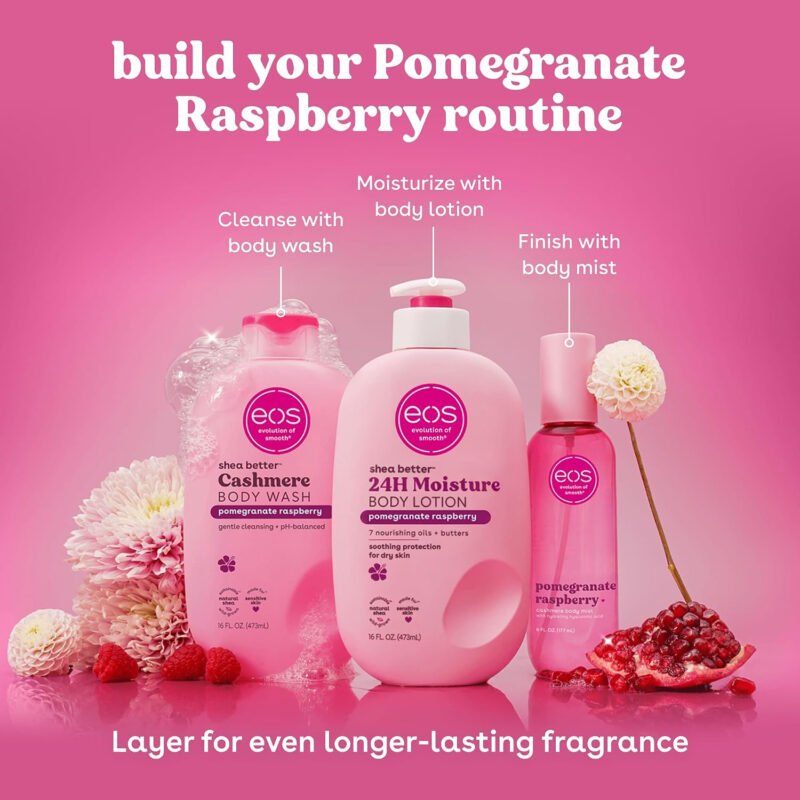 eos - Shea Butter 24H Moisture Body Lotion Pomegranate Raspberry - additional product view 9 - wholesale