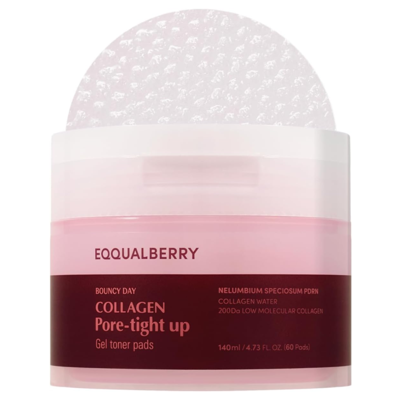 EQQUALBERRY - Collagen Pore-Tight Up Gel Toner Pads - main product image - wholesale