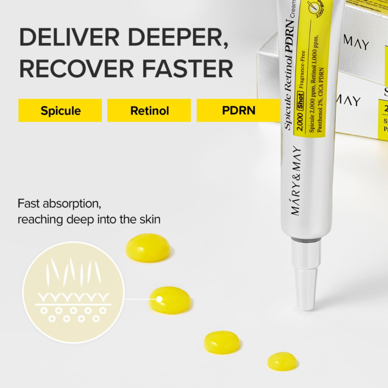 Mary&May - Spicule Retinol PDRN Cream - additional product view 2 - wholesale