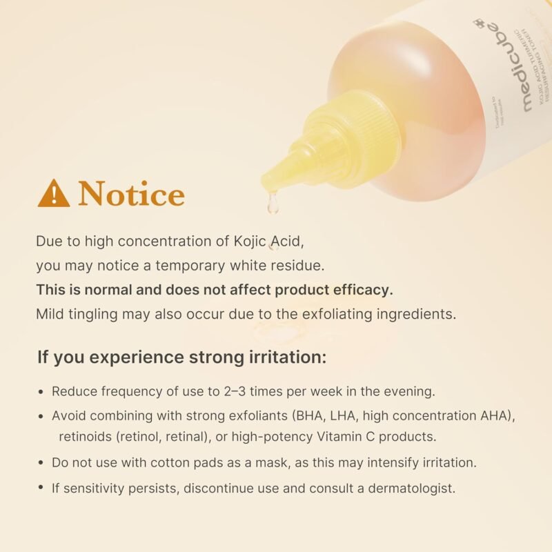 medicube - Kojic Acid Turmeric Resurfacing Toner - additional product view 6 - wholesale