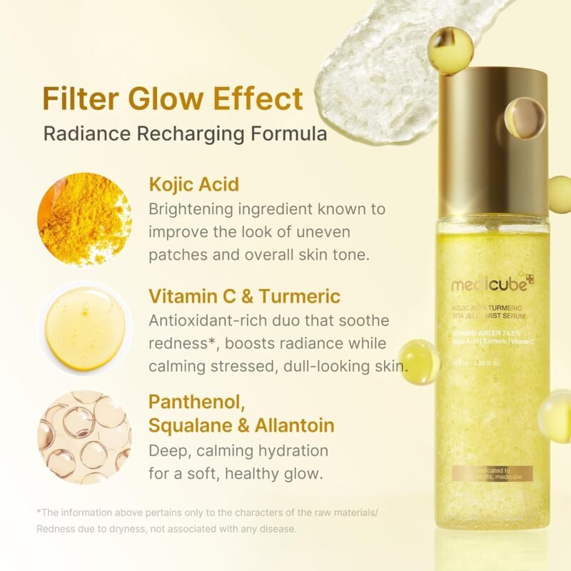 Medicube - Kojic Acid Turmeric Vita Jelly Mist Serum - additional product view 3 - wholesale