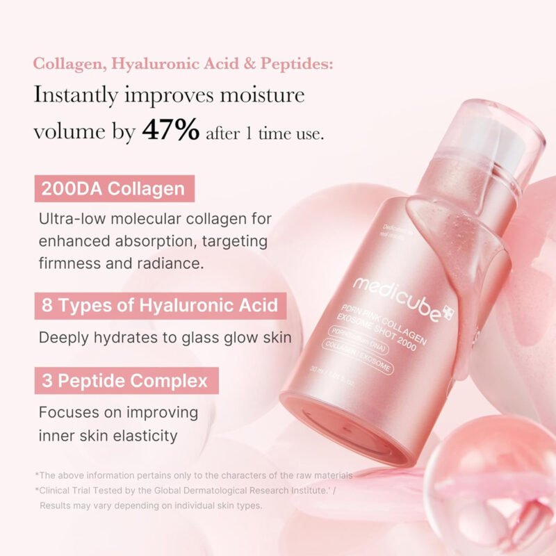 Medicube - PDRN Pink Collagen Exosome Shot 2000 - additional product view 4 - wholesale