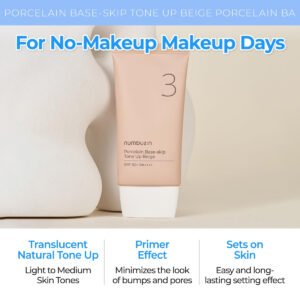 Numbuzin – Base Porecelain Skip Tone Up Beige - additional product view 2 - wholesale