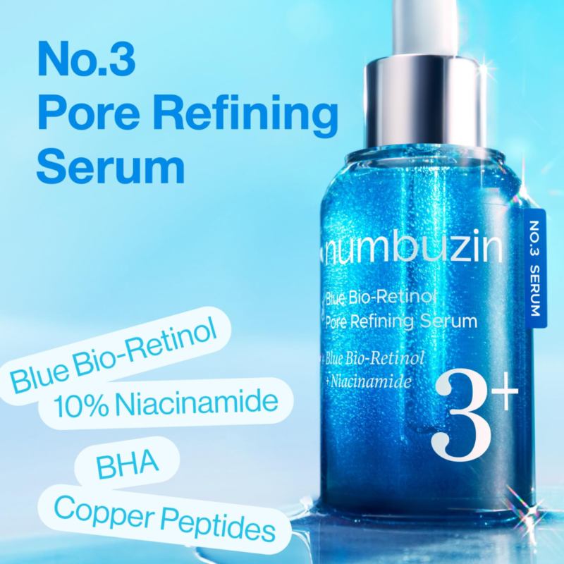 numbuzin - No.3 Blue Bio-Retinol Pore Refining Serum - additional product view 2 - wholesale