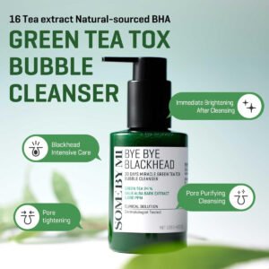 SOME BY MI - Bye Bye Blackhead 30 Days Miracle Green Tea Tox Bubble Cleanser - additional product view 2 - wholesale